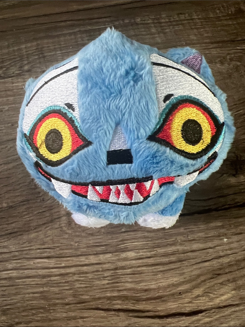 K-Pop Demon Hunters Derpy Tiger Plush Toy - Blue Monster Chibi Plushie